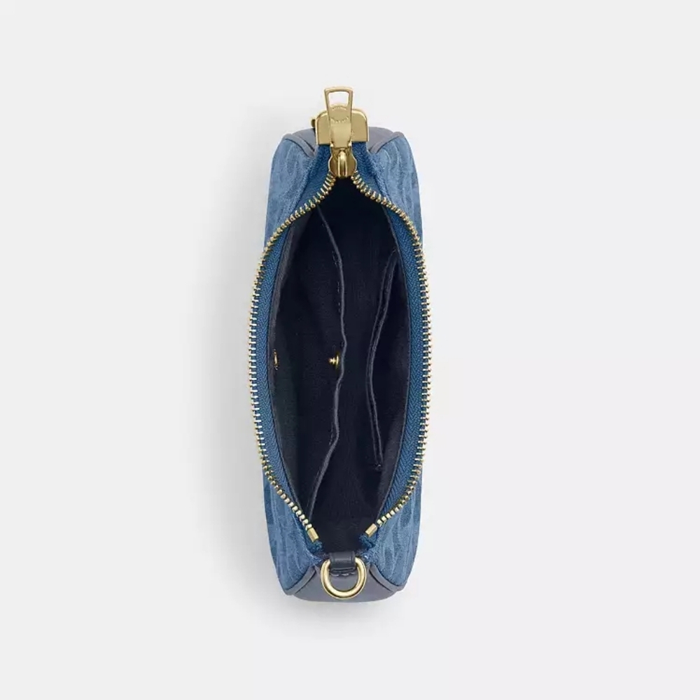 Coach Teri Mini Crossbody Bag In Signature Denim - Picture 12 of 16
